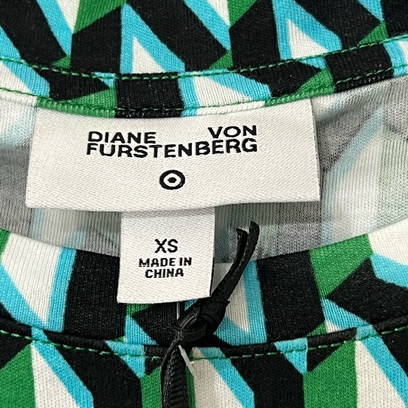 2PC SET Diane Von Furstenberg DVF for Target Arrow Geo Green Mini Skort & Top XS - Picture 6 of 16